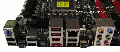 ASUS Maximus III Gene задняя панель